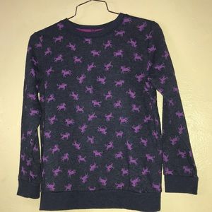 Cat&Jack,girl’s blue navy sweatshirt.size 10/12